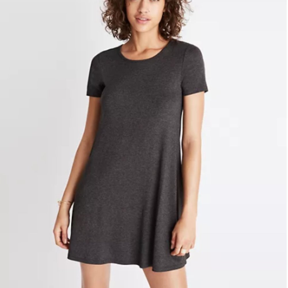 Dark green/ grey Madewell Swingy Tee Dress